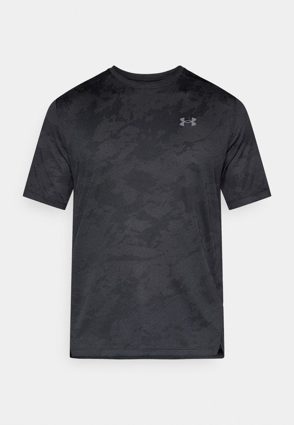 Under Armour TECH VENT JACQUARD - Sports T-shirt - black/anthracite/castlerock