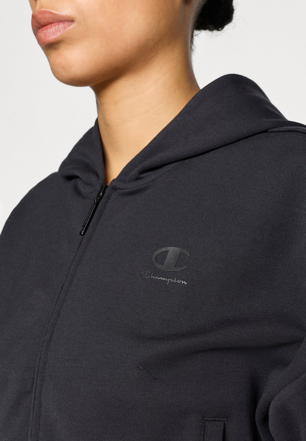 Champion C-TECH INTERLOCK HOODED FULL ZIP SWEATSHIRT