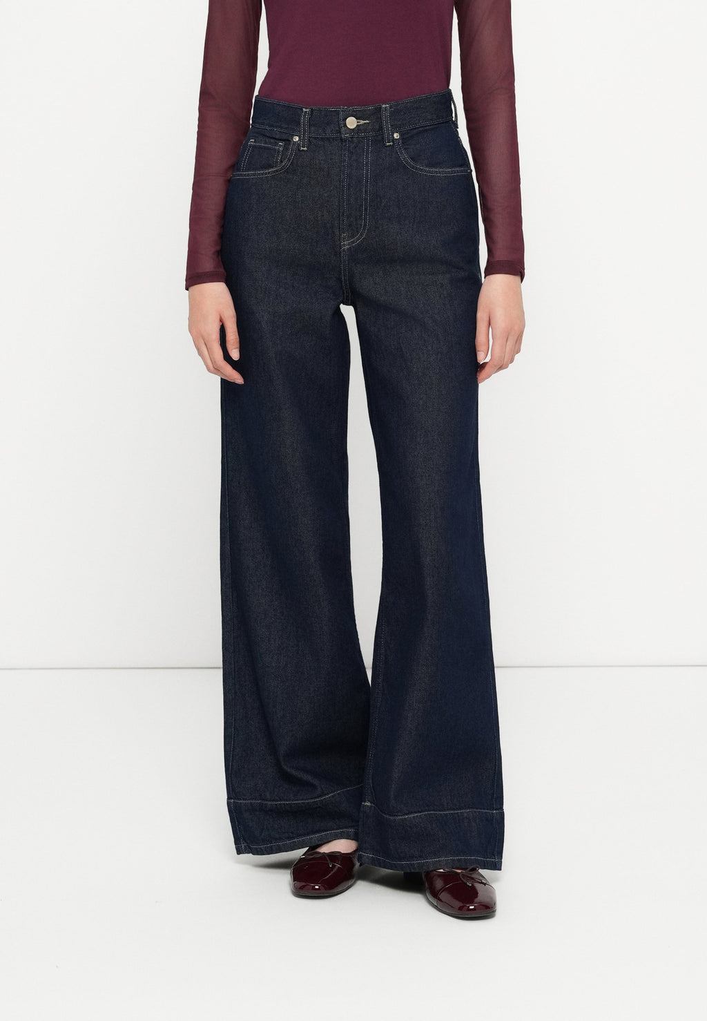 Wide-fit ONLLINEA High waist Wide Leg Fit Media 3