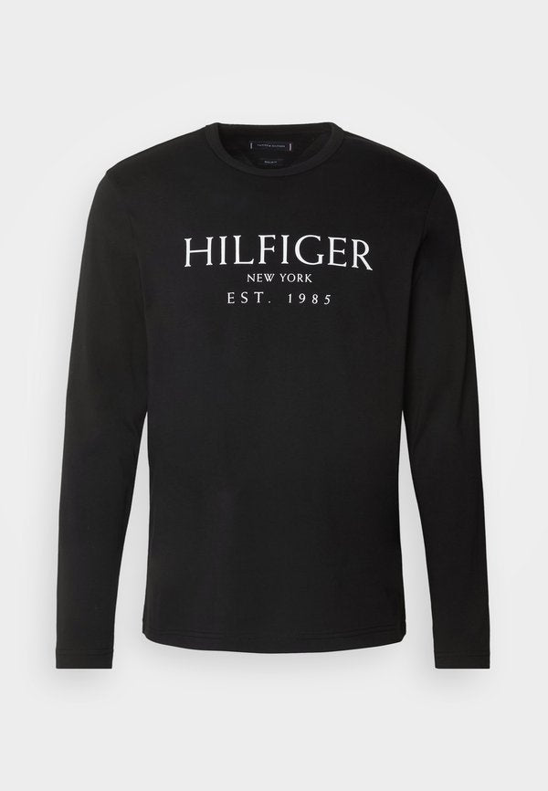 Tommy Hilfiger BIG TEE - Long sleeved top - black