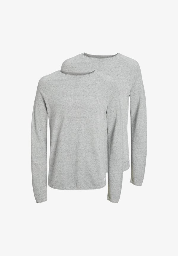 Jack & Jones 2 PACK - Jumper - light grey melange