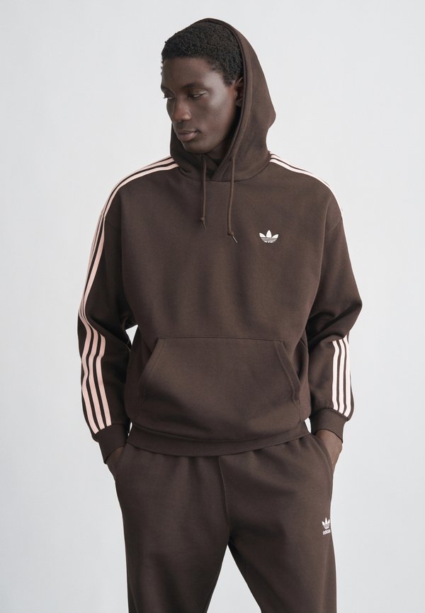 adidas Originals HOODY LOOSE - Hoodie - aurora coffee