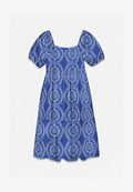 Vero Moda Smock VMROKAYA Midi - Day dress - dazzling blue