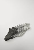 Puma QUARTER PLAIN UNISEX 9 PACK - Sports socks - anthraci/lmel grey