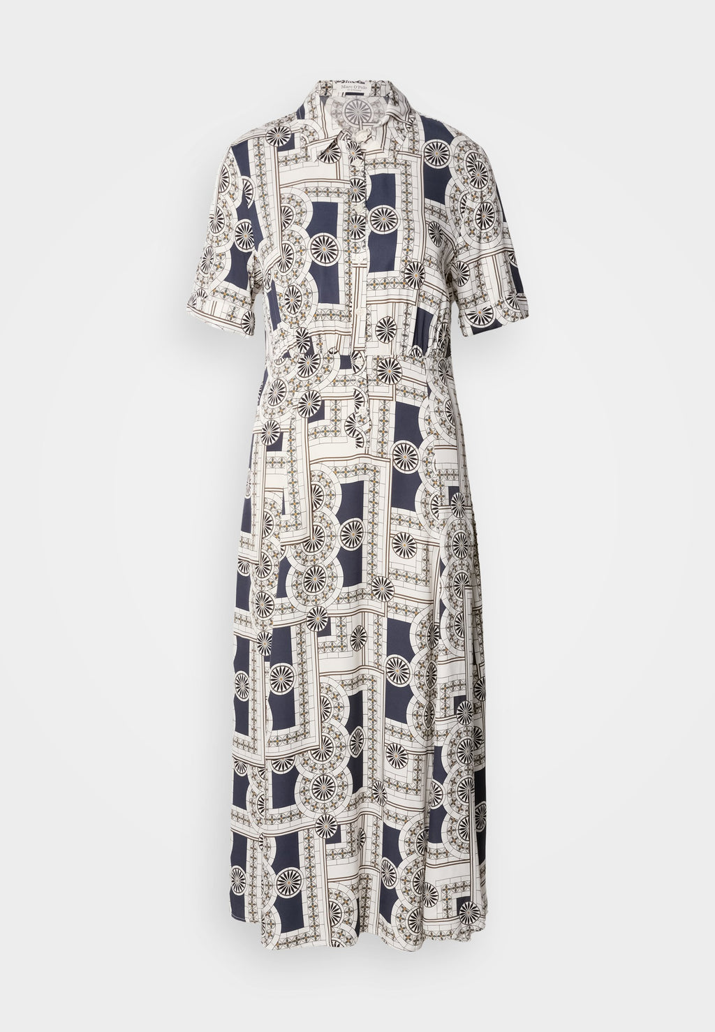 Marc O'Polo DRESS SHORT SLEEVES COLLAR BUTTONED PRINTED