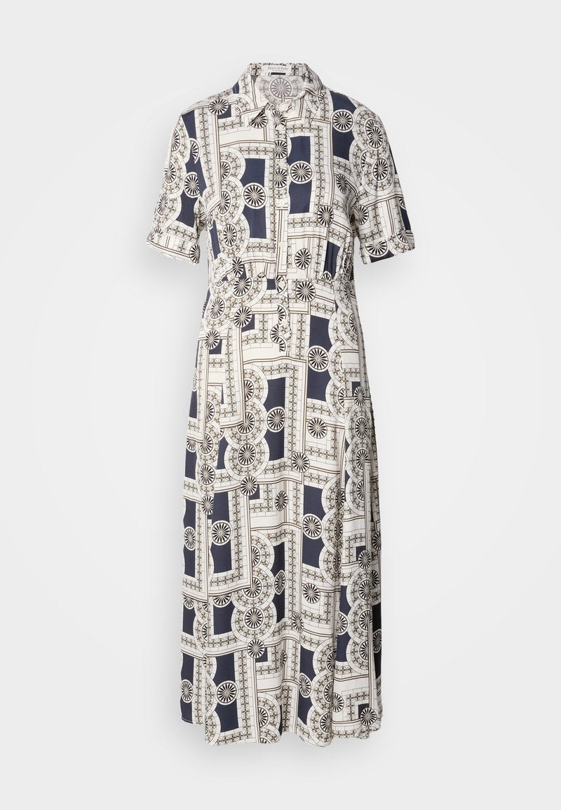 DRESS SHORT SLEEVES COLLAR BUTTONED PRINTED Media 1