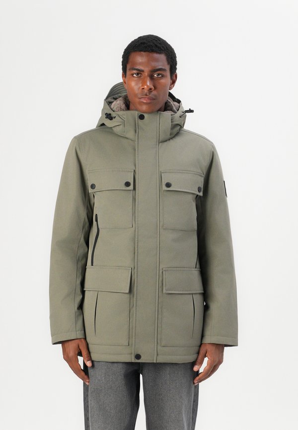 TOM TAILOR FIELDJACKET - Winter coat - smokey olive green