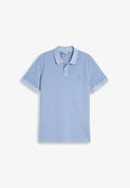 TOM TAILOR GARMENT DYE POLO - Polo shirt - pale blue
