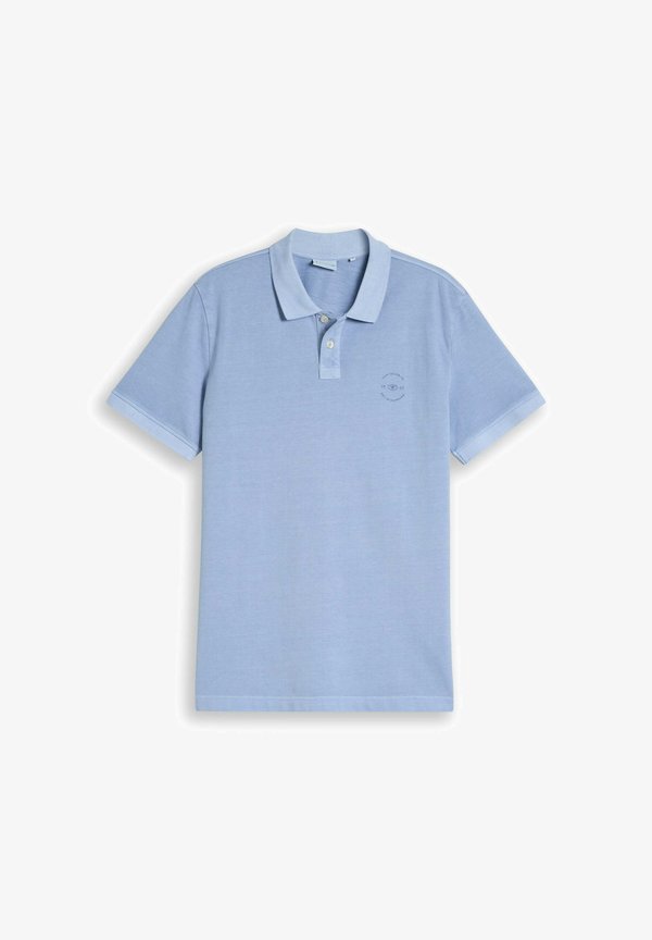 TOM TAILOR GARMENT DYE POLO - Polo shirt - pale blue