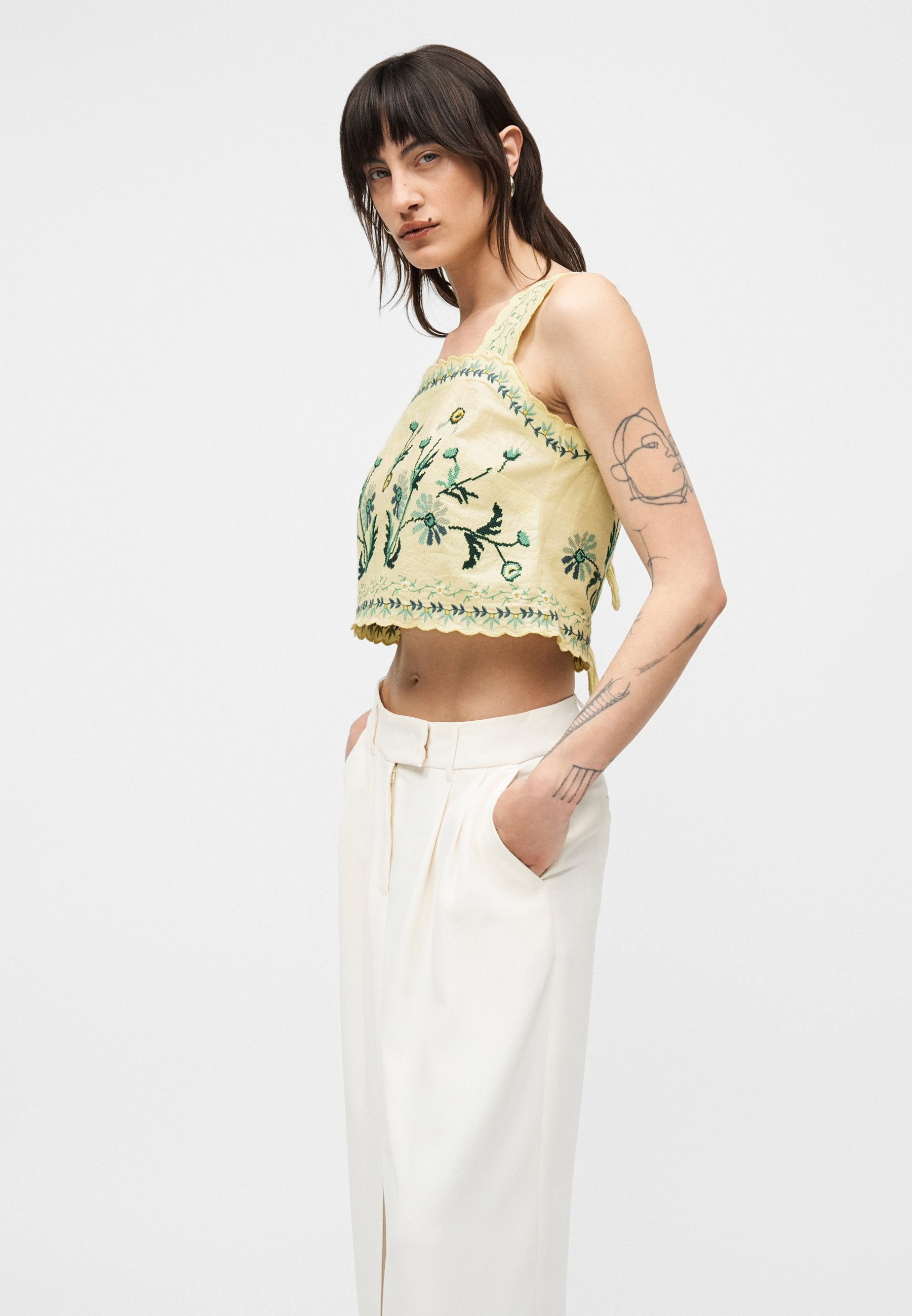 Sea AUDRA EMBROIDERY TANK