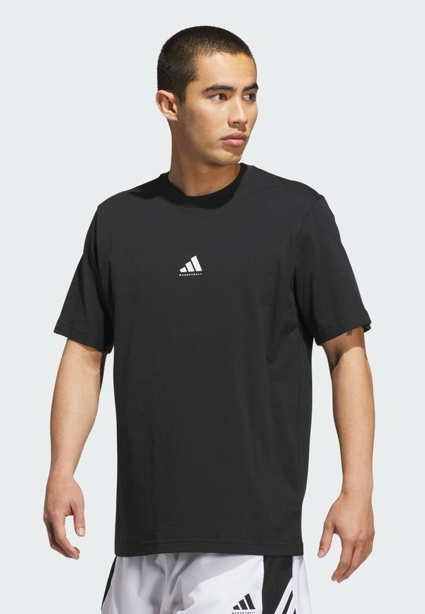 adidas Performance BB FOUND TEE - Basic T-shirt - black   white