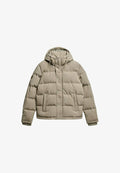 Superdry & Co EVEREST HOODED PUFFER - Winter jacket - stone dark grey