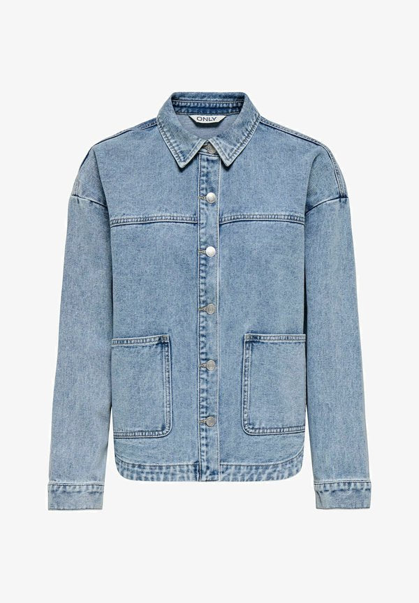 ONLY Denim ONLLARA Denim - Denim jacket - light blue denim