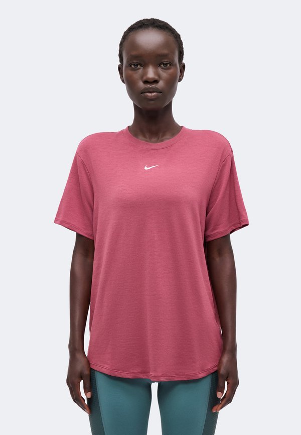 Nike Performance ONE RELAXED - Sports T-shirt - pink smoke/white