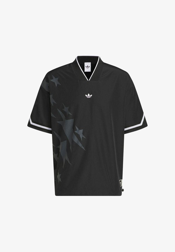 adidas Originals BASKETBALL STAR WARM UP - Print T-shirt - black