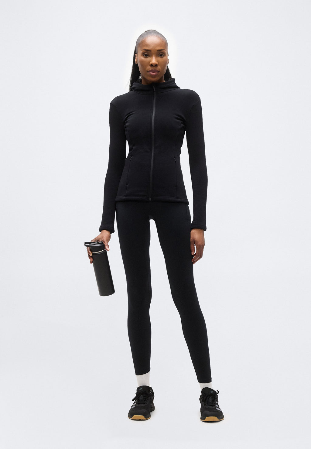 Even&Odd active FUR LINED HOODED HIGH NECK FULL ZIP SPORTS JACKET WITH ZIP POCKETS