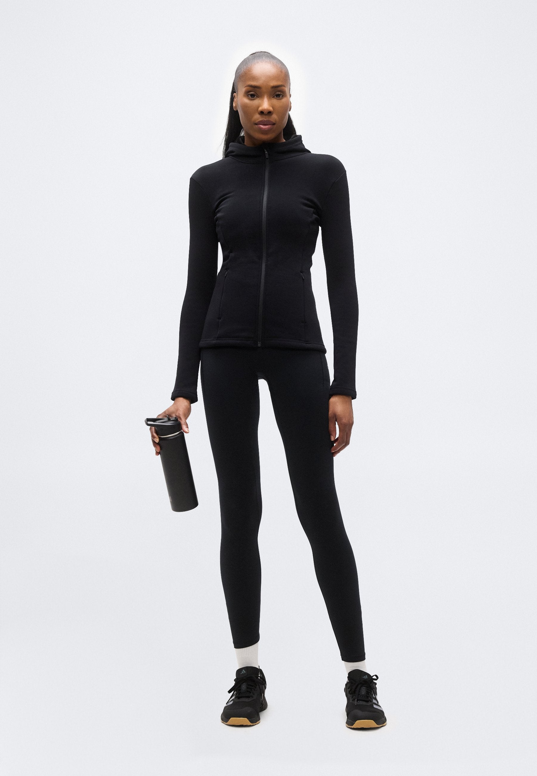 Even&Odd active FUR LINED HOODED HIGH NECK FULL ZIP SPORTS JACKET WITH ZIP POCKETS