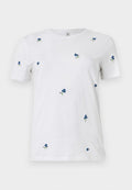 ONLY ONLKETTY O NECK - Print T-shirt - bright white