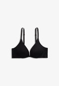 Tommy Hilfiger LEOPARD LACE PLUNGE PUSH-UP BRA - Push-up bra - black