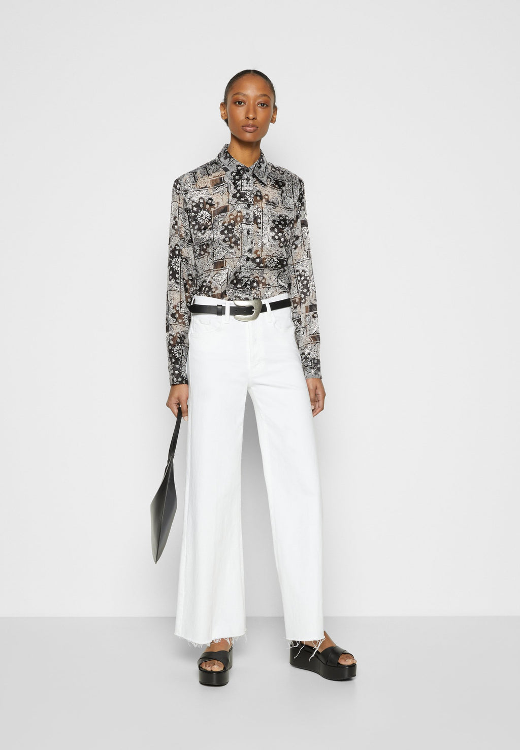 The Kooples CHEMISE MANCHES LONGUES BANDANA