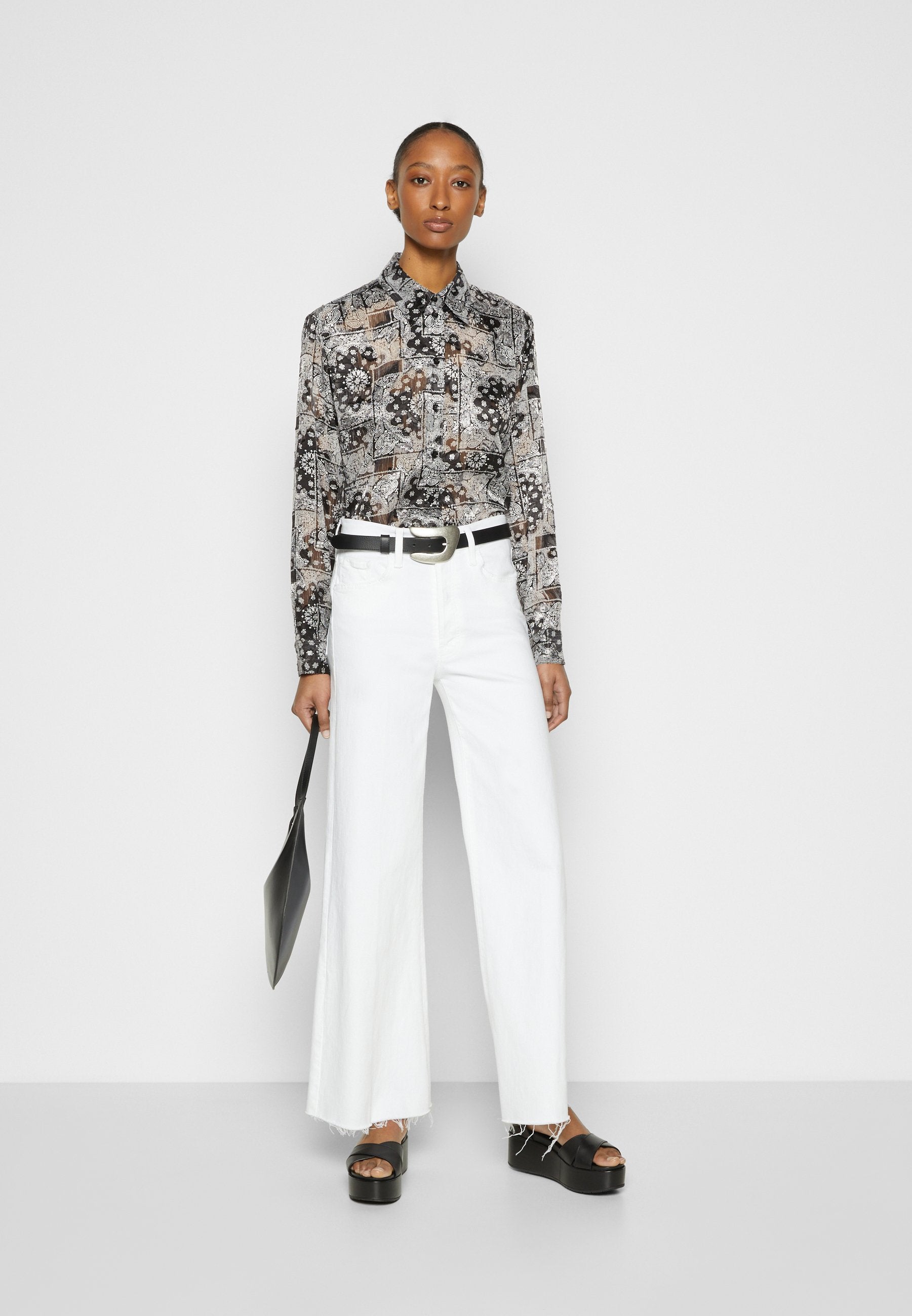 The Kooples CHEMISE MANCHES LONGUES BANDANA