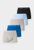 Calvin Klein Underwear 5 PACK - Trunks - classic blue/porpoise/black/grey