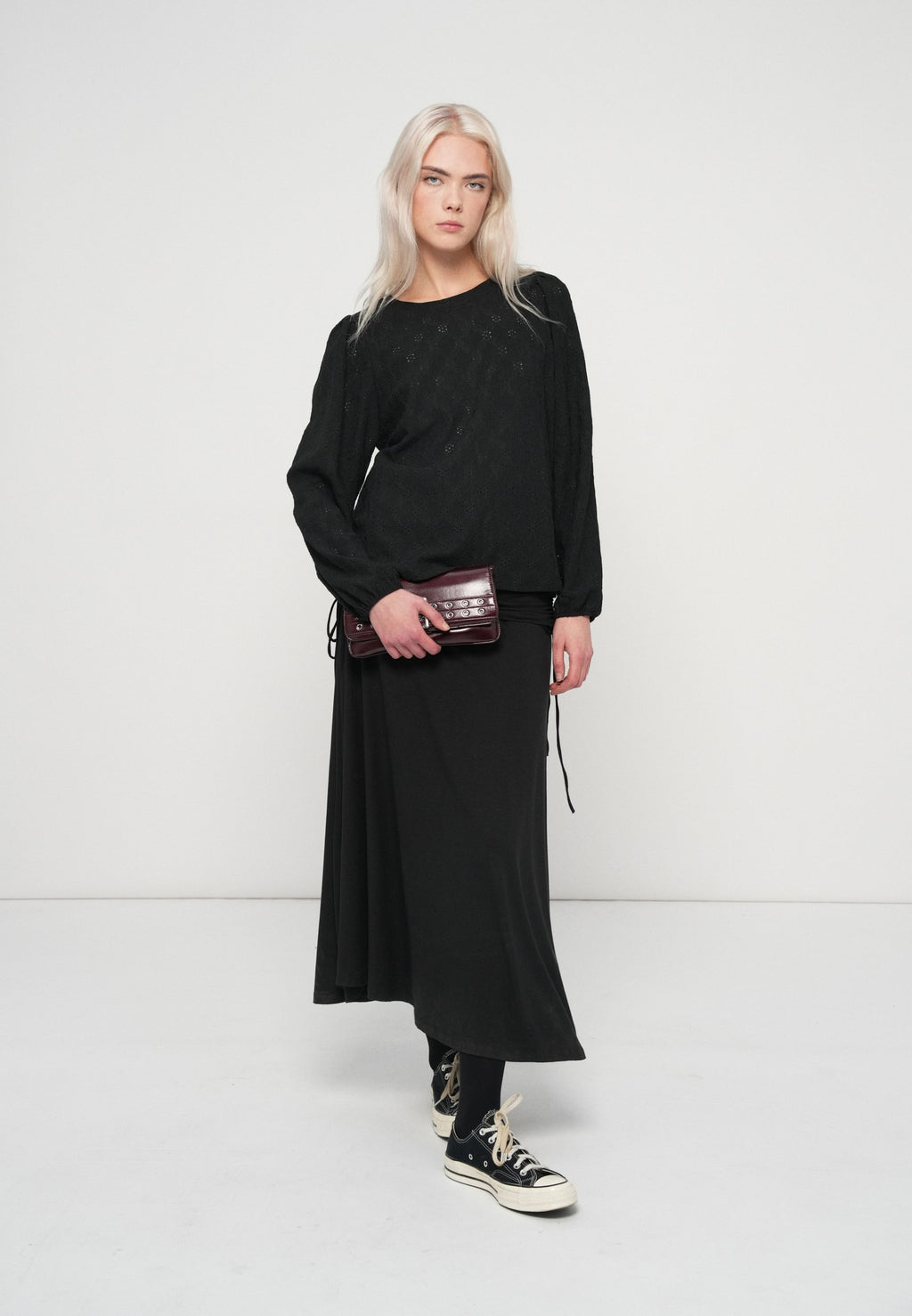 VILA VIASTA O-NECK L/S TOP - NOOS