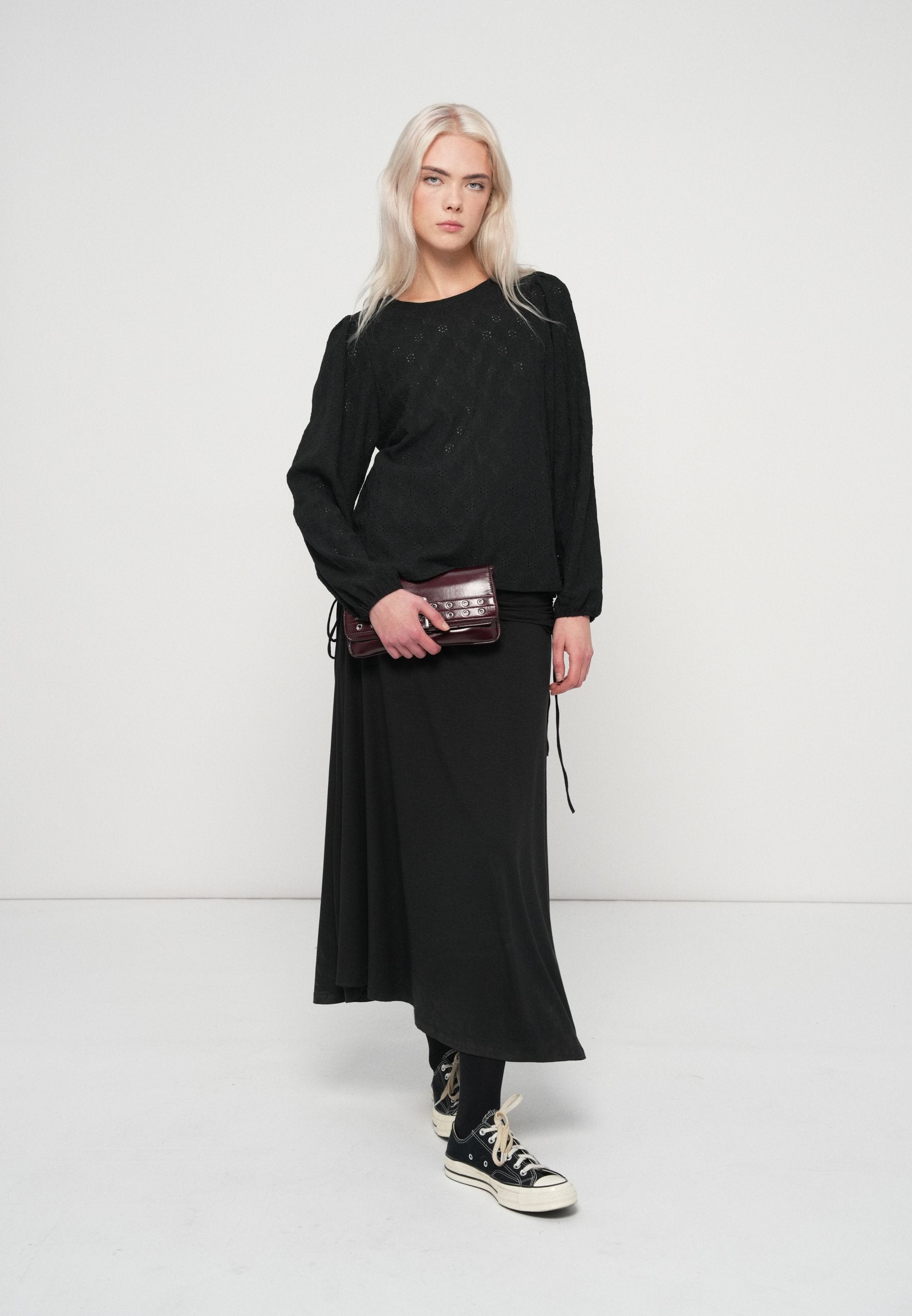 VILA VIASTA O-NECK L/S TOP - NOOS