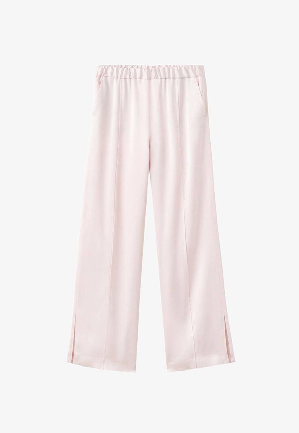 Mango Z ROZCIĘCIAMI PO BOKACH - Trousers - light pink