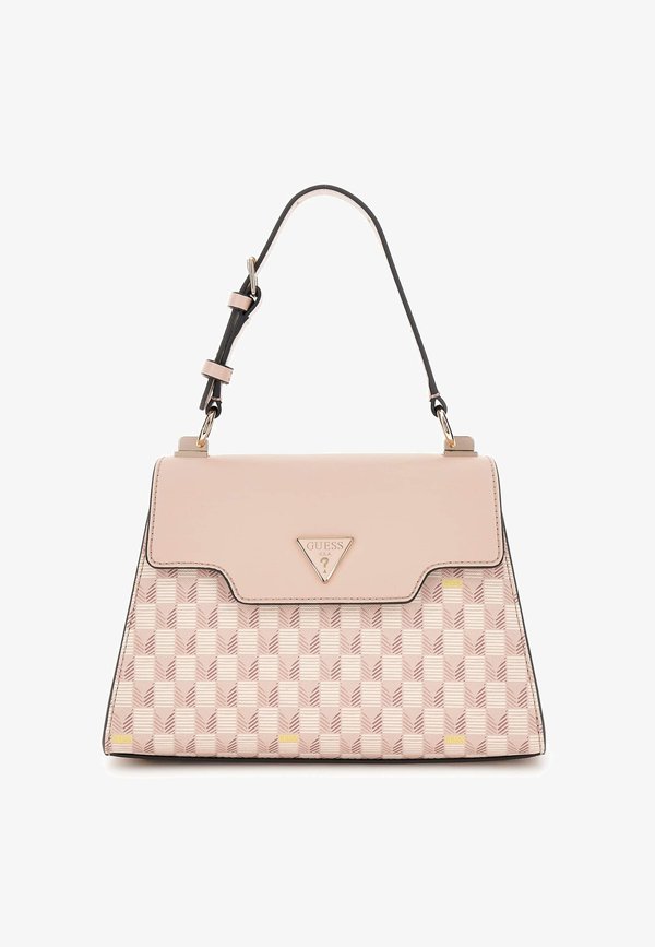 Guess WAVE HANDLE FLAP - Handbag - rose