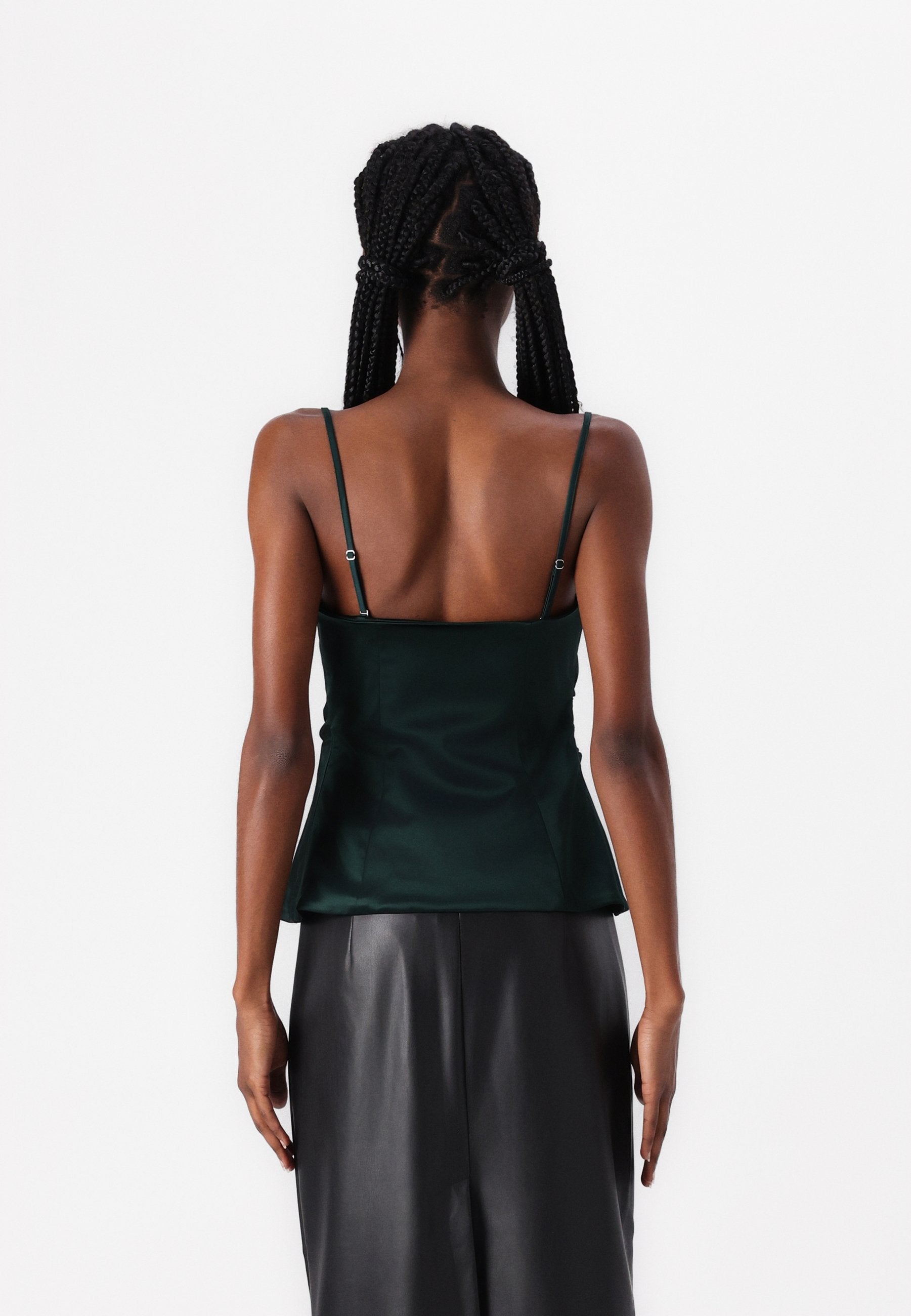 Abercrombie & Fitch Long-Length Satin Tube Top