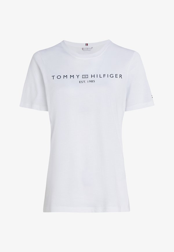 Tommy Hilfiger REG CORP LOGO  - Print T-shirt - optic white