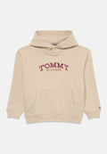 LOGO PRINT FLEECE HOODY Media 1