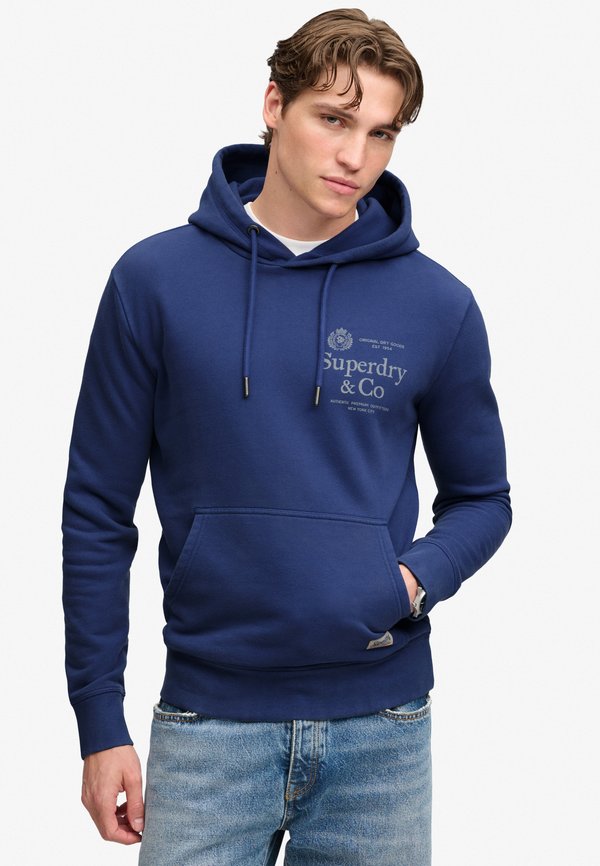 Superdry & Co SUPERDRY 1954 COMPANY RELAXED HOODIE.. - Hoodie - summit blue