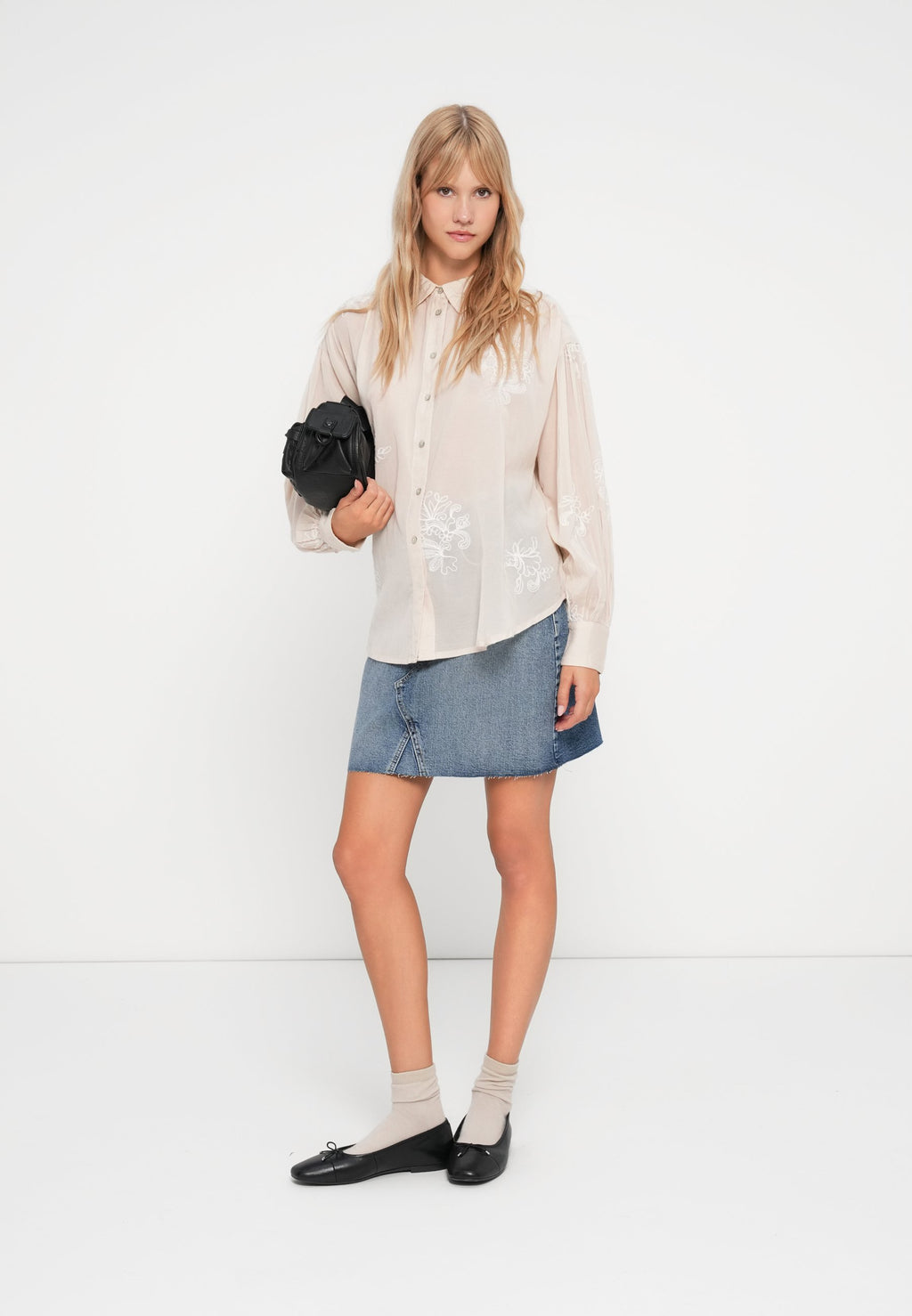 VILA VIFARIA EMBROIDERY SHIRT