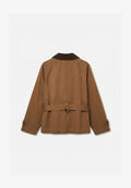 Vero Moda VMCAMMIE SHORT TRENCHCOAT - Trenchcoat - emperador detail java collar
