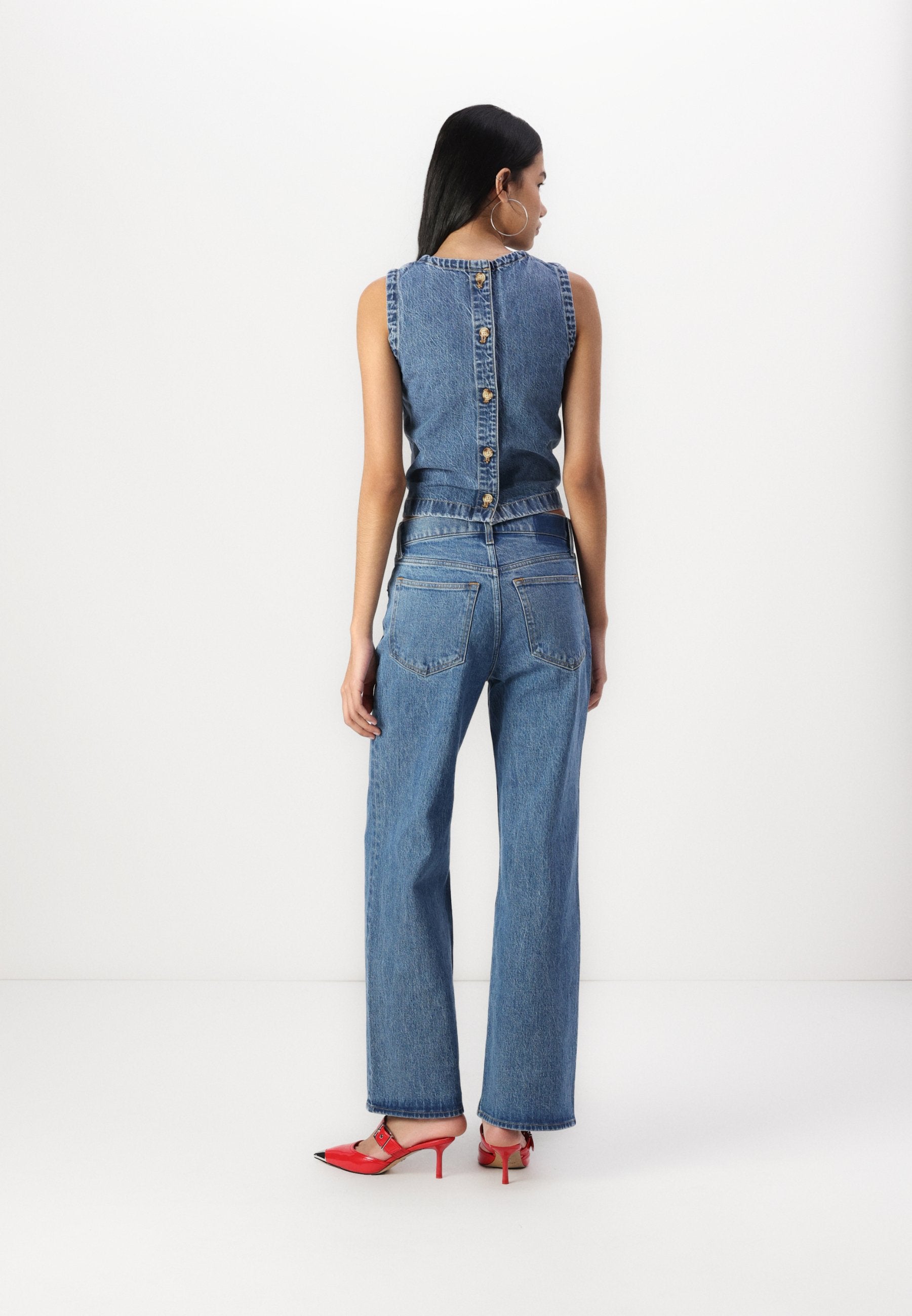 Abercrombie & Fitch Mid-rise slouchy jeans