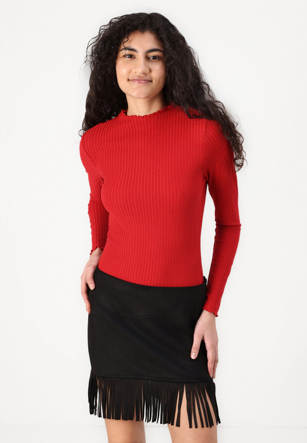 Noisy May NMABBY FRINGE SKIRT