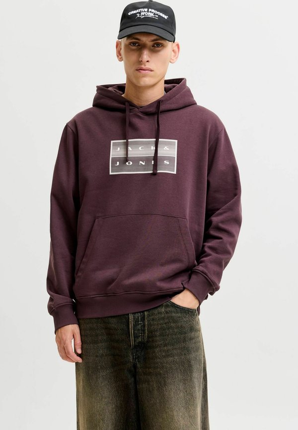 Jack & Jones HOODIE LOGO HOODIE - Hoodie - fudge