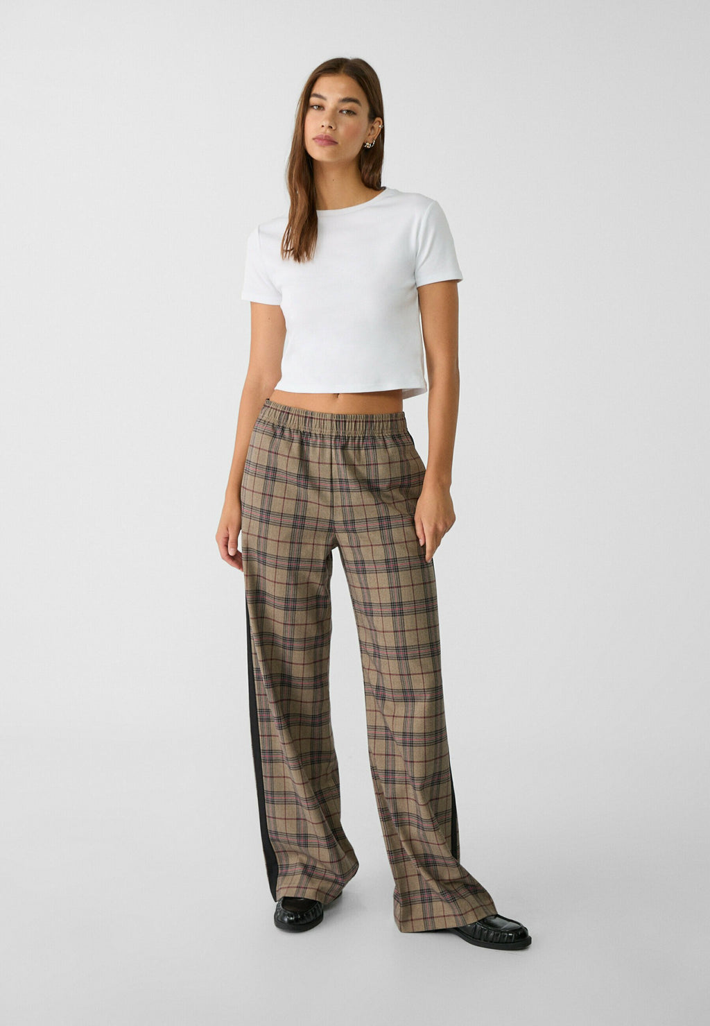 Stradivarius CHECK  WITH SIDE STRIPE