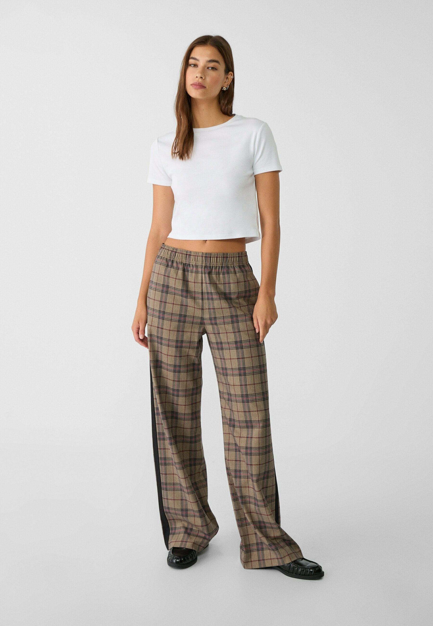 Stradivarius CHECK  WITH SIDE STRIPE