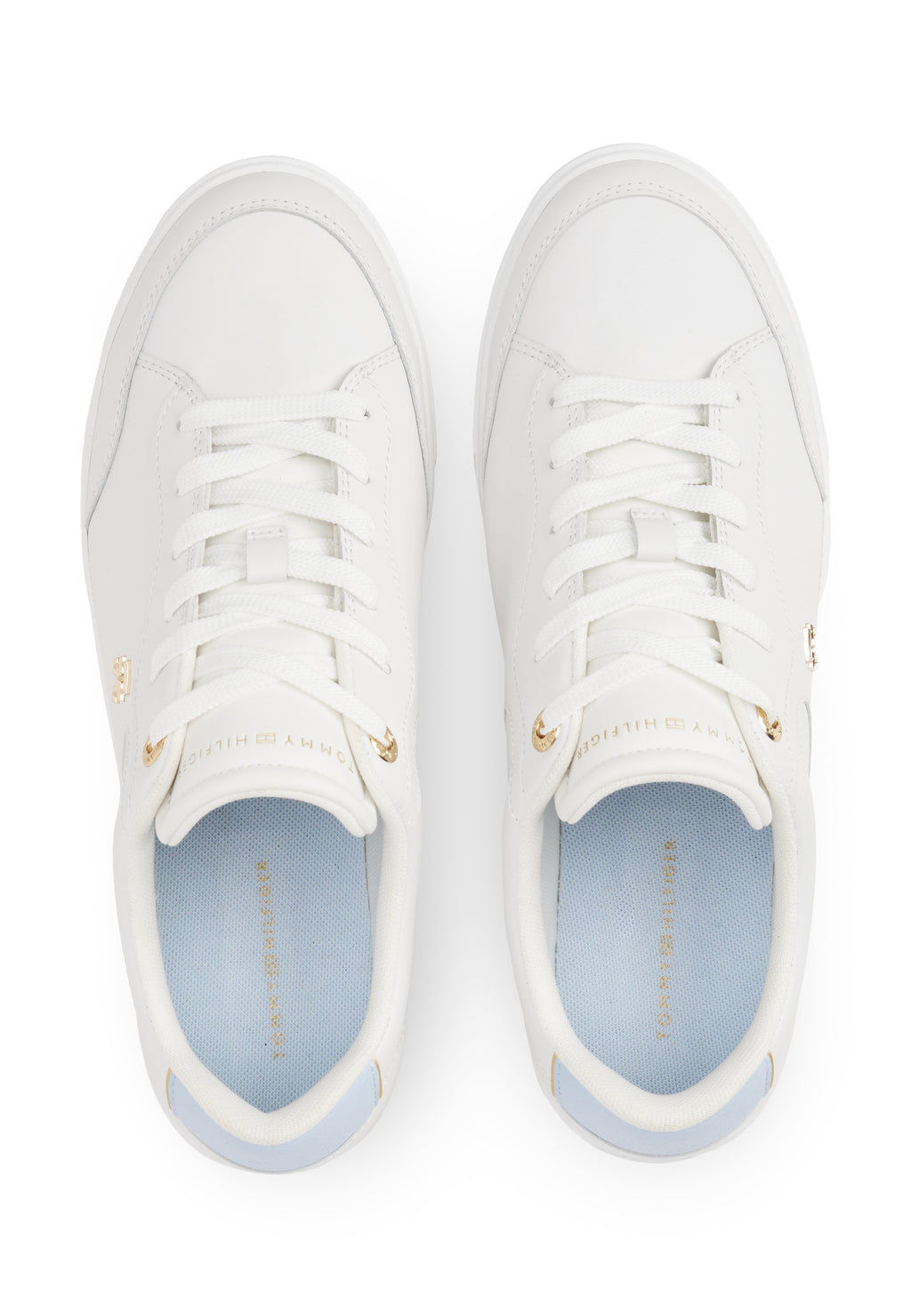 TH MONOGRAM LEATHER COURT TRAINERS Media 4