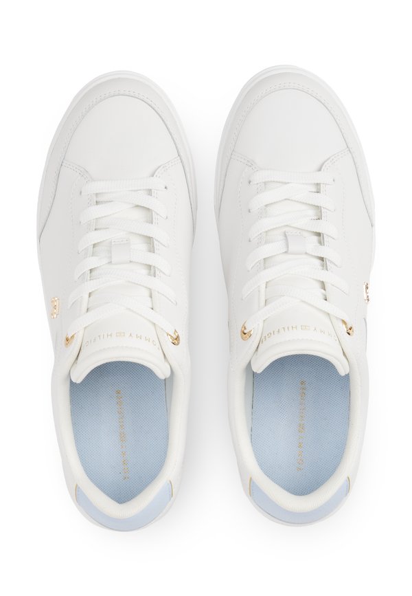 Tommy Hilfiger TH MONOGRAM LEATHER COURT TRAINERS