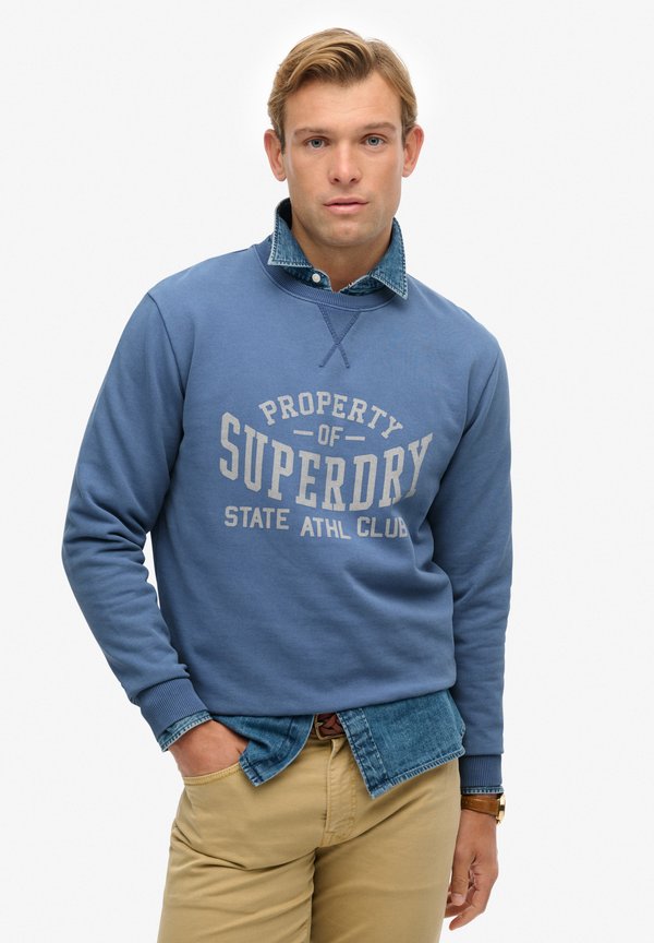 Superdry & Co ATHLETIC ESSENTIALS CREW  - Sweatshirt - moonlight blue