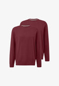 s.Oliver S.OLIVER 2 PACK - Jumper - dunkelrot