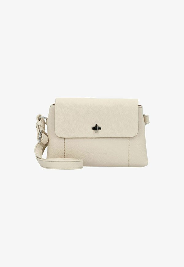 TOM TAILOR ELIF FLAP BAG XS NO ZIP - Cross body bag - off white