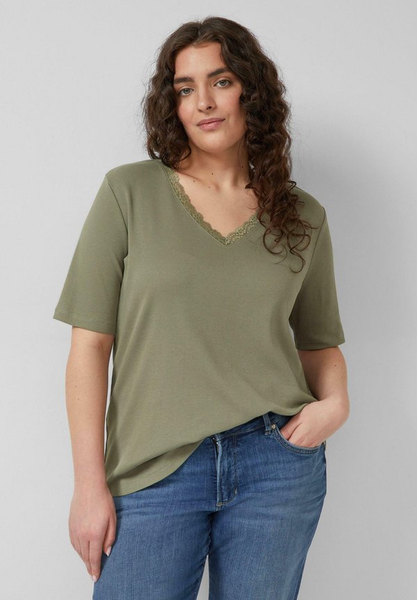s.Oliver Basic T-shirt - olivgrün
