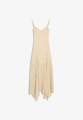Bershka STRAPPY LACE - MIDI DRESS - Day dress - sand