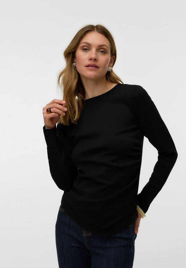 Vero Moda VMMILLE - Long sleeved top - black