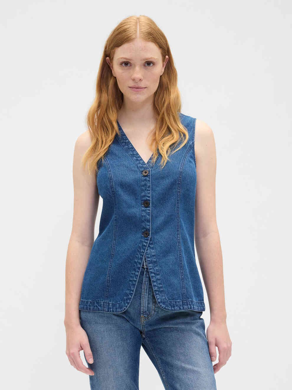 GAP LONGLINE VEST